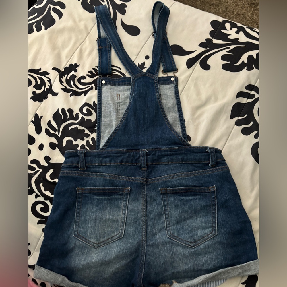 Denim Navy Blue Overalls - Picture 2 of 2